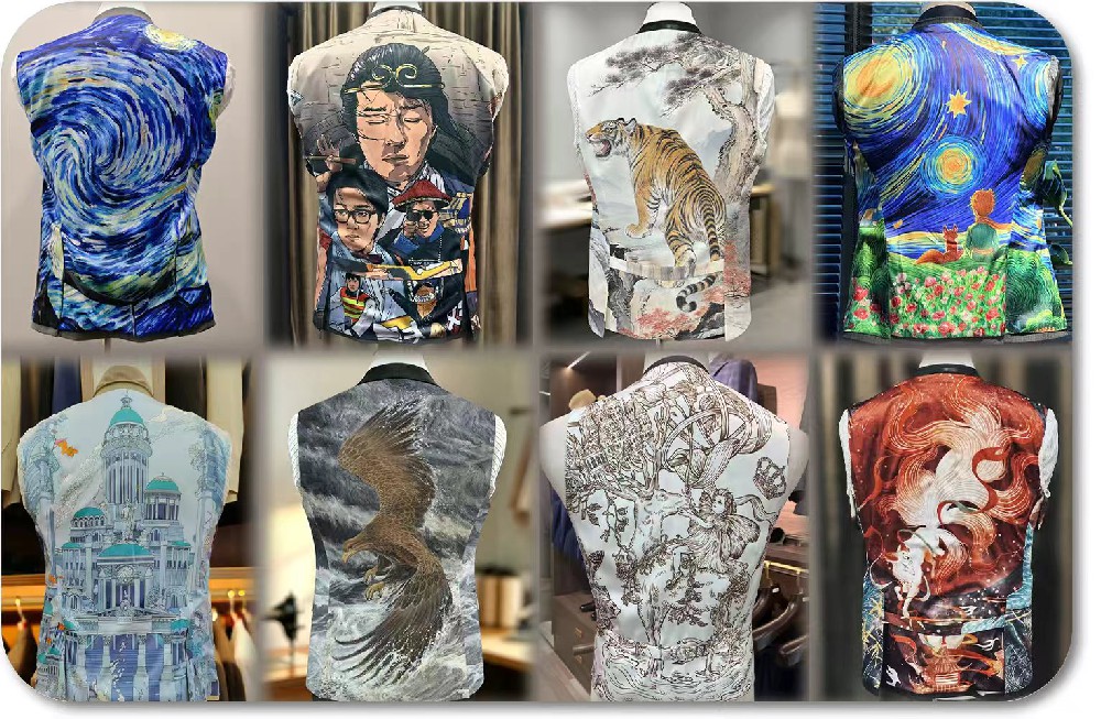 Artistic Placement‑Printed Suit Linings